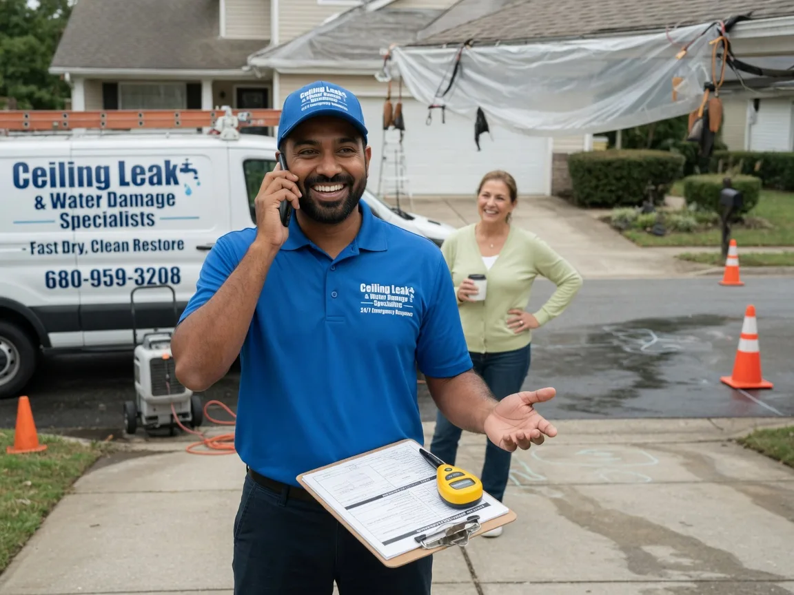 Ceiling Leak Cleanup West Mineral, KS FAQs